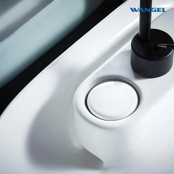 Cabinet Countertop Bathroom Ceramic Hand Wash Basin Hidden Drainer Sink - 图片 6