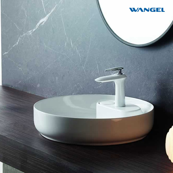 Hot selling new design Rounded Table Top Mount Ceramic Basins - 图片 4