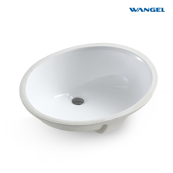 Durable Oval Undermount Ceramic Lavatory Vanity Bathroom Sink - 图片 3