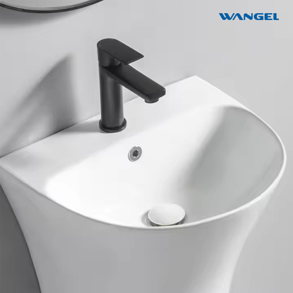 High-quality ceramic bathroom freestand-stand washbasin - 图片 4