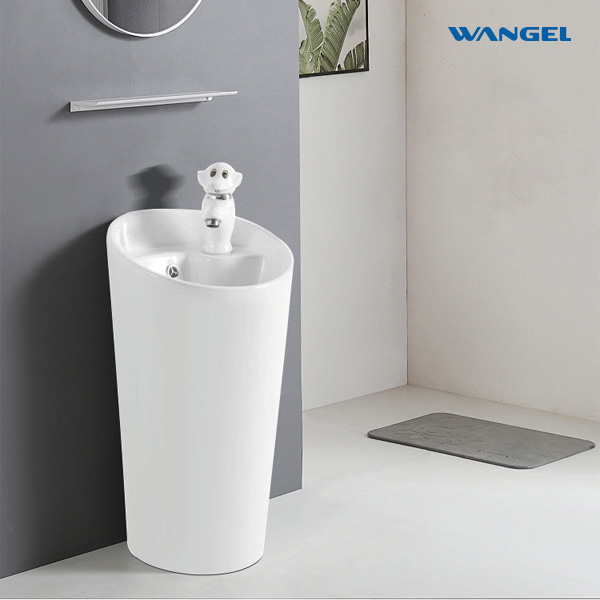 High Quality Modern Style Design Durable Floor-Mounted Installation Child-Friendly Pedestal Basin - 图片 3