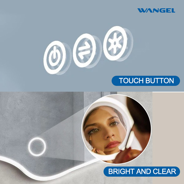Modern Style Design High Quality Bathroom Touch Sensor Light Up Bathroom Mirror - 图片 3