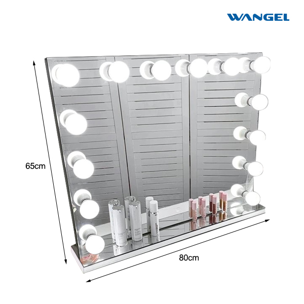 Elegant High Quality Modern Style Design Touch Sensor Hollywood Vanity Mirror with Bluetooth - 图片 3