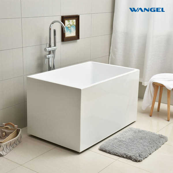 Acrylic small household small size deepening thicker thin edge freestanding adult home use seamless bathtubs - 图片 3