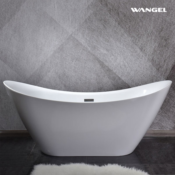 Acrylic freestanding boat hotel project SPA spa 1.8 meters art bathtub - 图片 2