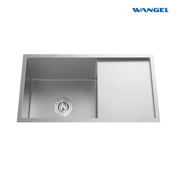 High-quality 304 stainless steel single bowl kitchen sink large rectangular convenient installation - 图片 3