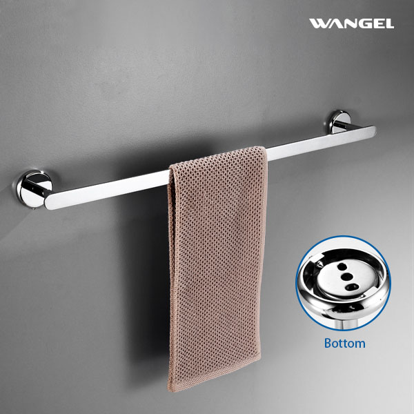 Bathroom Accessories Brass Towel Rack Toilet Wall Mounted Storage Holders chrome Single Towel Bar - 图片 7