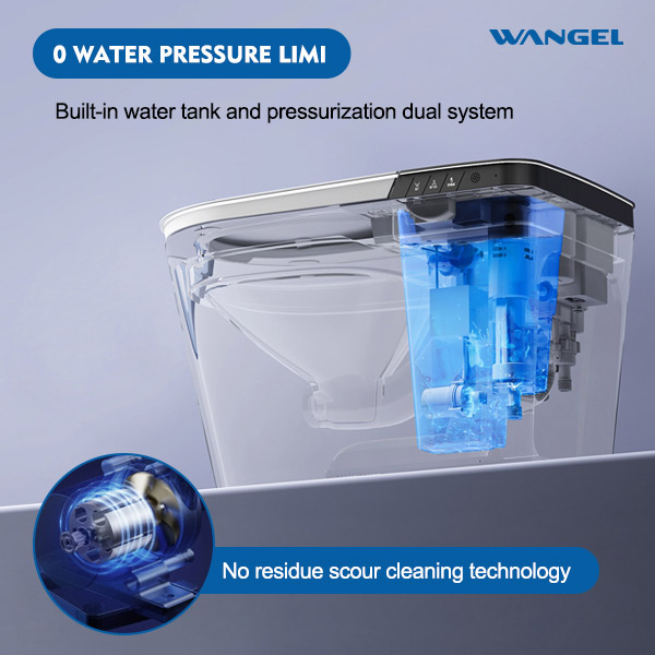 Smart Toilet, One Piece Bidet Toilet for Bathrooms - 图片 6
