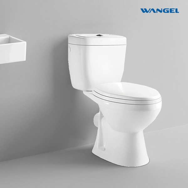 Hot Sale Bathroom Toilet Bowl Sanitary Ware Toilet with Good Price White Color Ceramic P-trap Tow Piece Toilet - 图片 3