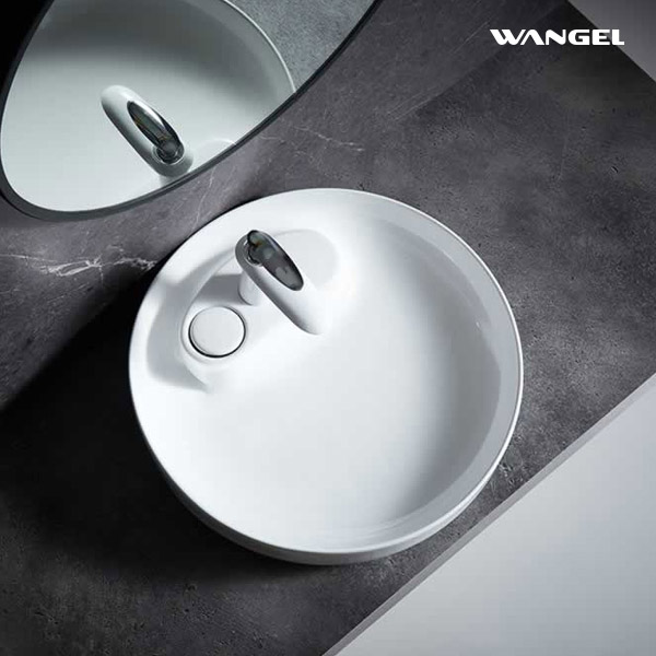 Hot selling new design Rounded Table Top Mount Ceramic Basins - 图片 3