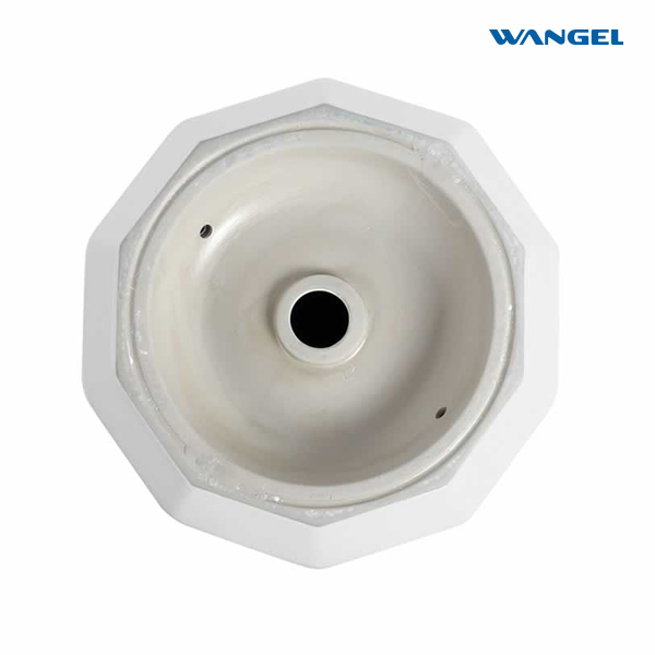 Modern style bathroom furniture, ceramic sink, cylindrical countertop, washbasin - 图片 4