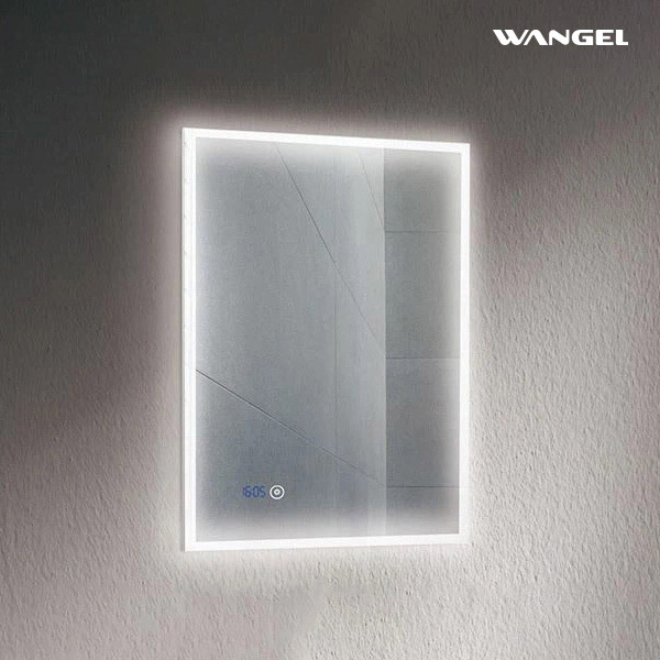 High Quality Modern Style Design Bathroom Touch Sensor Digital Clock Ambient Lighted Mirror - 图片 4