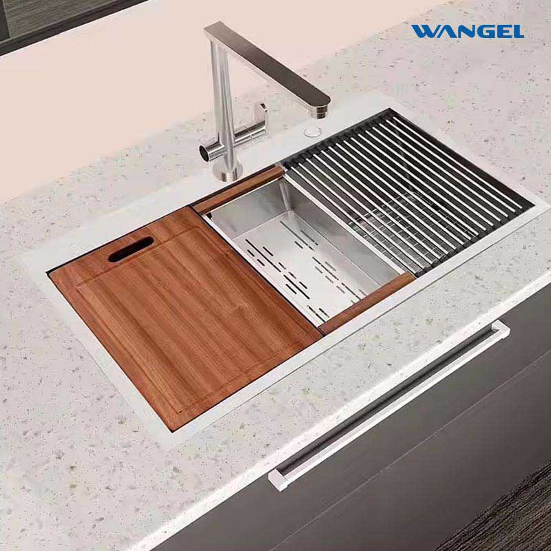 Topmount Workstations Kitchen Sinks -Stainless Steel Sink Cutting Board and Accessories - 图片 4