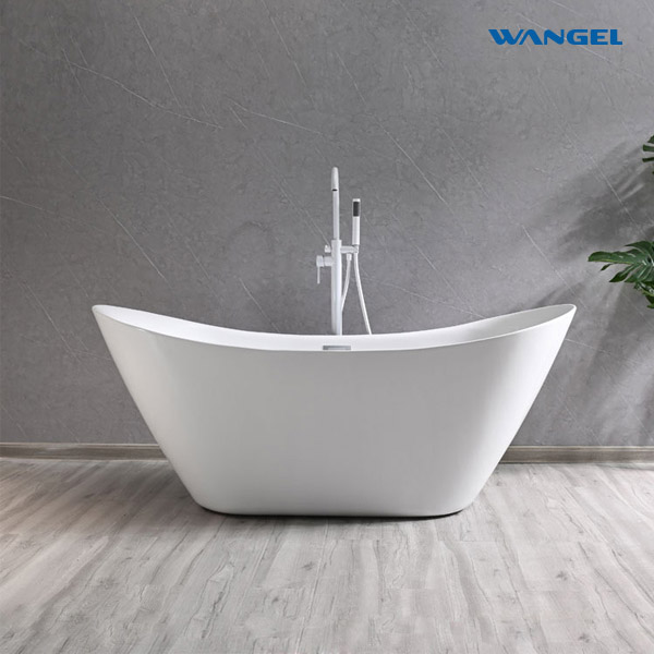 Acrylic freestanding boat hotel project SPA spa 1.8 meters art bathtub - 图片 3