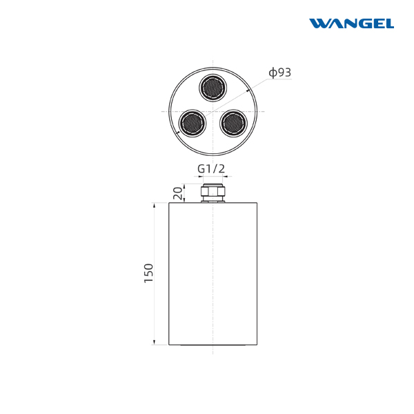 Modern Style Design High Pressure Elegant Gun Grey Cylindrical Stainless Steel Shower Head Without Embroidery - 图片 8