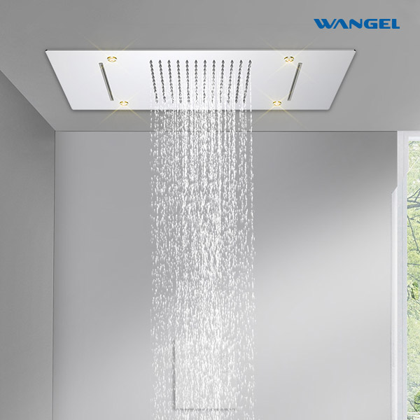 Modern Style Design High Quality High Pressure Rain/Waterfall/Rain&Waterfall Three Function Luxury Engineering Shower Head - 图片 5