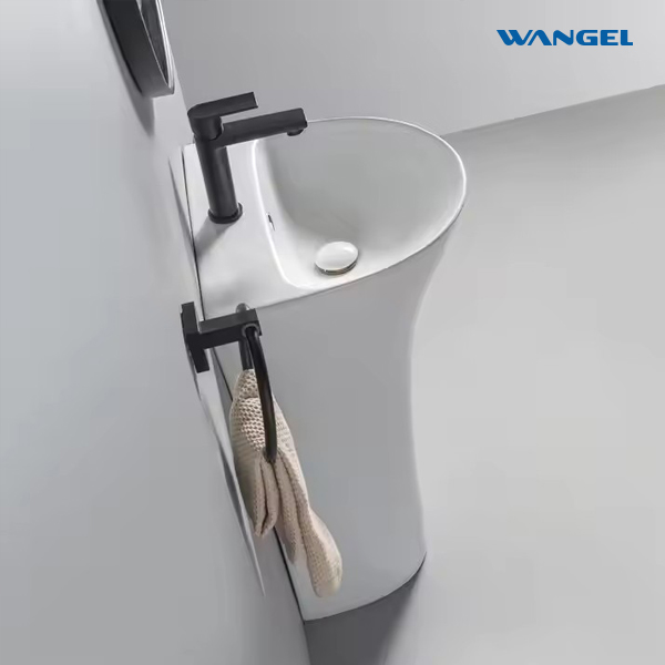 High-quality ceramic bathroom freestand-stand washbasin - 图片 6