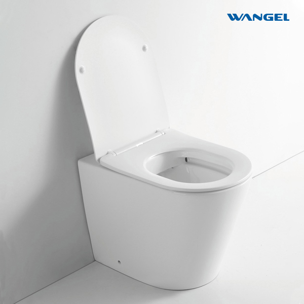 Modern Washroom Luxury Floor Mounted Water Spray Toilet Seat Cover Bowl Seat With Tank - 图片 4