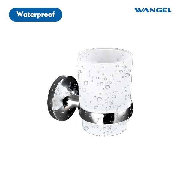 New Bathroom Accessories Tumbler Holder with Glass Toothbrush Cup Holder - 图片 2