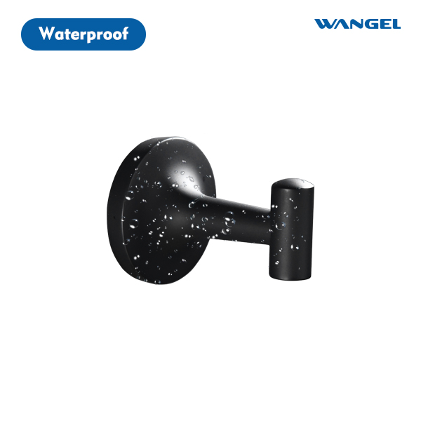 Wall Mounted Matte Black Robe Hook Single Hook Wall Hanger - 图片 2