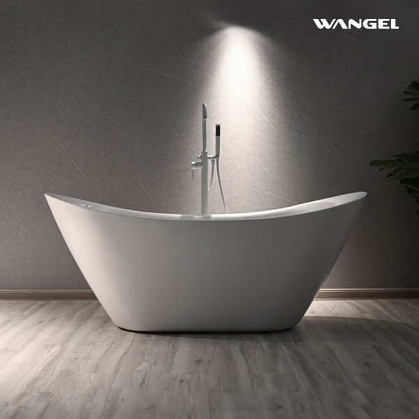 Acrylic freestanding boat hotel project SPA spa 1.8 meters art bathtub - 图片 4