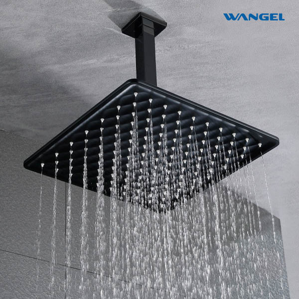 Luxury High Quality Elegant Modern Style Design Optional Size Customized Color Square Patterned Shower Head - 图片 6
