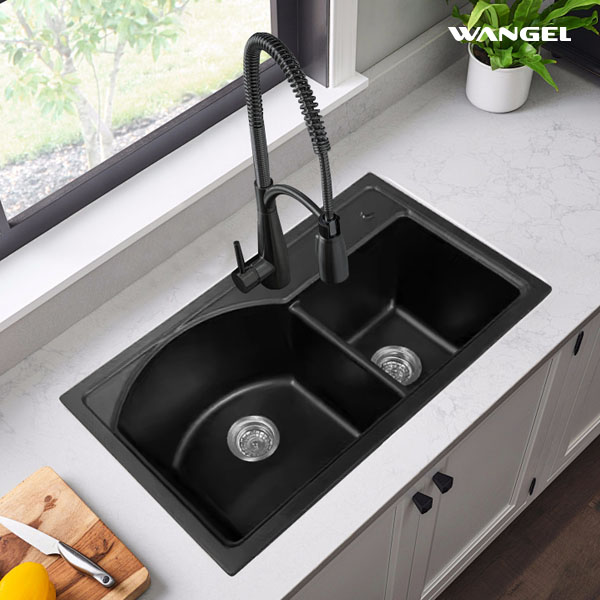 Modern kitchen design quartz stone sink quality cut quartz kitchen sink - 图片 5