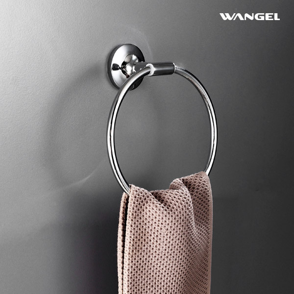 Customize Hand Towel Holder for Bathroom Wall Mount Hardware Round Ring Holder - 图片 7
