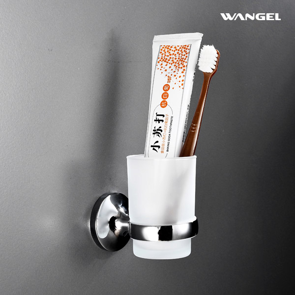 New Bathroom Accessories Tumbler Holder with Glass Toothbrush Cup Holder - 图片 5