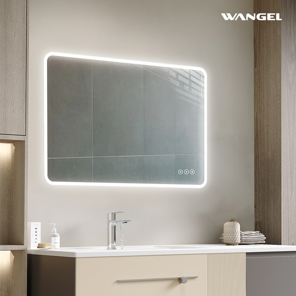 Elegant Modern Style Design High Quality Touch Sensor Light Colour Adjust LED Smart Mirror - 图片 6