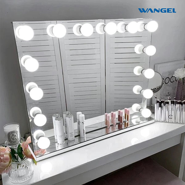 Elegant High Quality Modern Style Design Touch Sensor Hollywood Vanity Mirror with Bluetooth - 图片 6