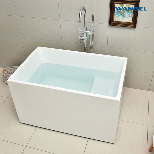 Acrylic small household small size deepening thicker thin edge freestanding adult home use seamless bathtubs - 图片 5