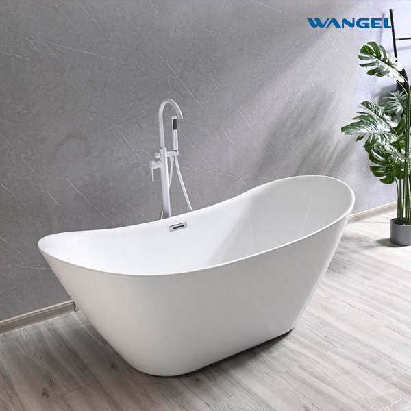 Acrylic freestanding boat hotel project SPA spa 1.8 meters art bathtub - 图片 5
