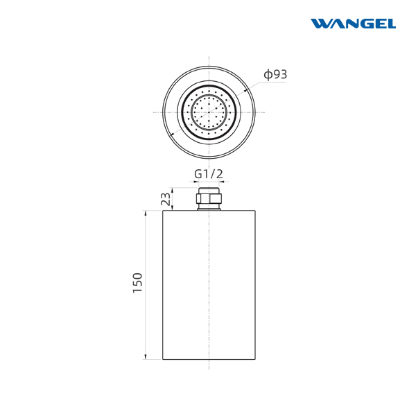 Modern Style Design High Pressure Elegant Gun Grey Cylindrical Stainless Steel Shower Head Without Embroidery - 图片 10