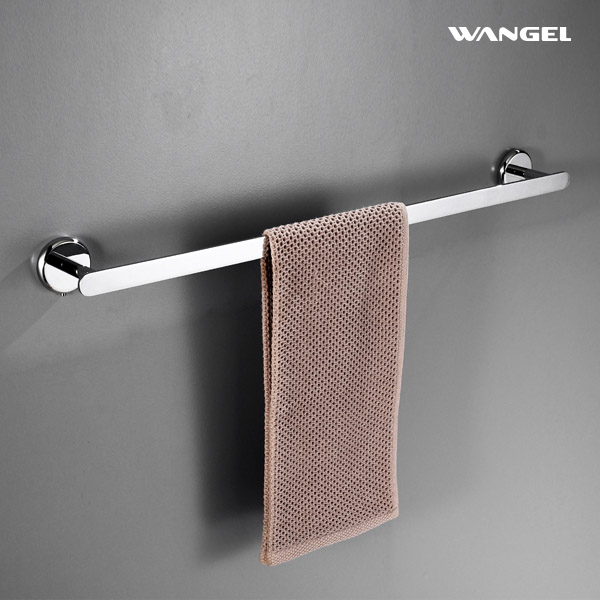 Bathroom Accessories Brass Towel Rack Toilet Wall Mounted Storage Holders chrome Single Towel Bar - 图片 5