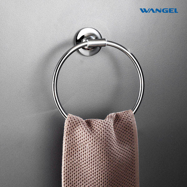 Customize Hand Towel Holder for Bathroom Wall Mount Hardware Round Ring Holder - 图片 6