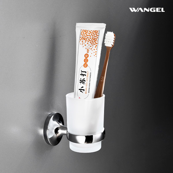 New Bathroom Accessories Tumbler Holder with Glass Toothbrush Cup Holder - 图片 6