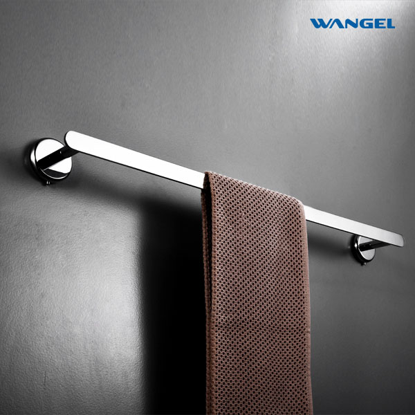 Bathroom Accessories Brass Towel Rack Toilet Wall Mounted Storage Holders chrome Single Towel Bar - 图片 6