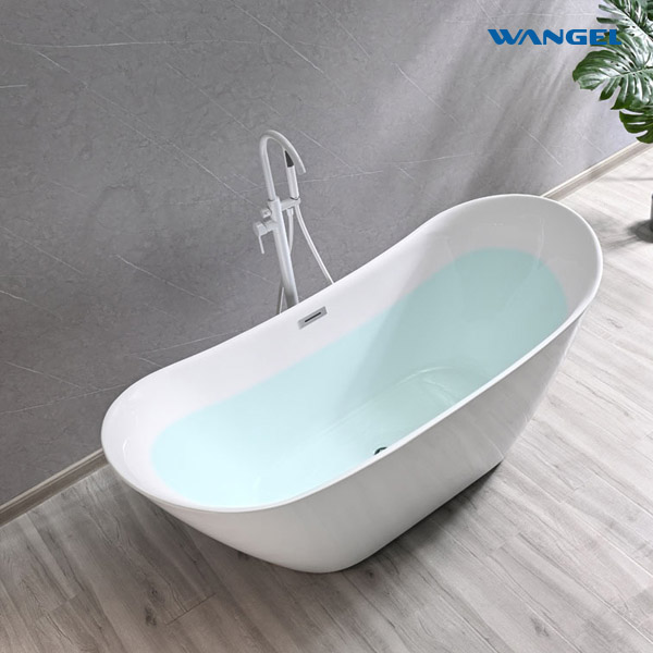 Acrylic freestanding boat hotel project SPA spa 1.8 meters art bathtub - 图片 6