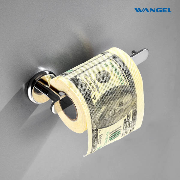 Wall-mounted Toilet Paper Holder Chrome Brass Toilet Tissue Roll Holder - 图片 6