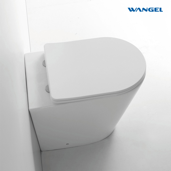 Modern Washroom Luxury Floor Mounted Water Spray Toilet Seat Cover Bowl Seat With Tank - 图片 6
