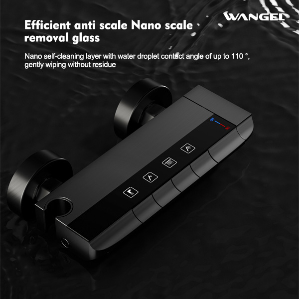 High Quality Modern Style Design Space Aluminum Four Function Button Main Body Space Aluminum High Temperature Corrosion Rust Resistant Shower Set - 图片 8