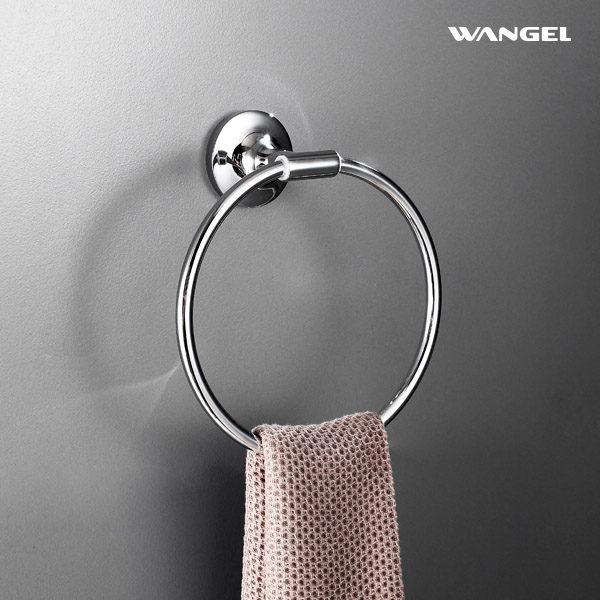 Customize Hand Towel Holder for Bathroom Wall Mount Hardware Round Ring Holder - 图片 8