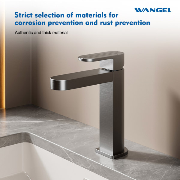 High Quality Modern Style Design Rotatable Handle Hot And Cold Space Aluminum Countertop-Mounted Installation Basin Faucet - 图片 9