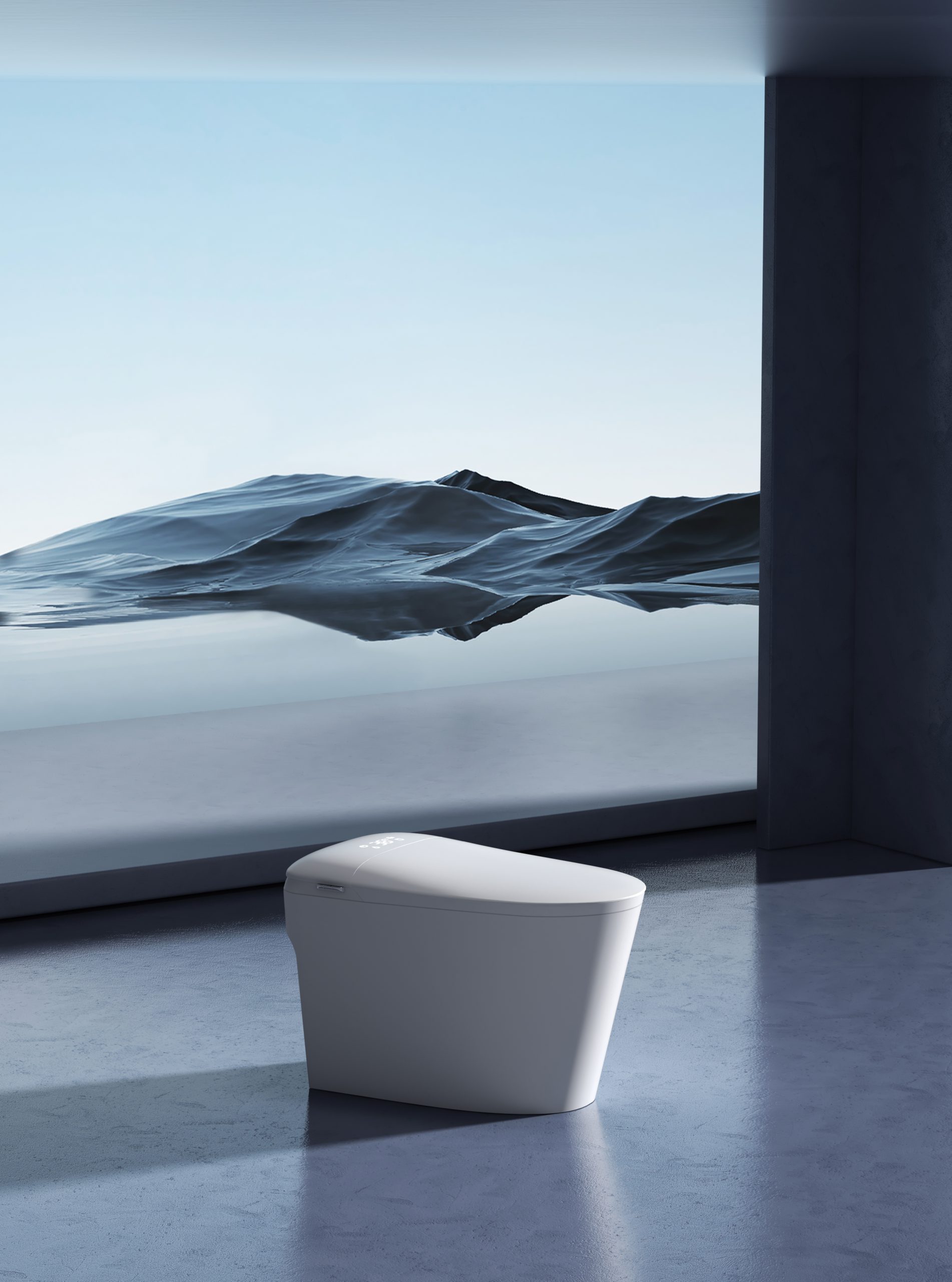 Interior Toilet Seat Smart Toilet Water Pressure Adjustable Effective Toilet Use With Free Space - 图片 5