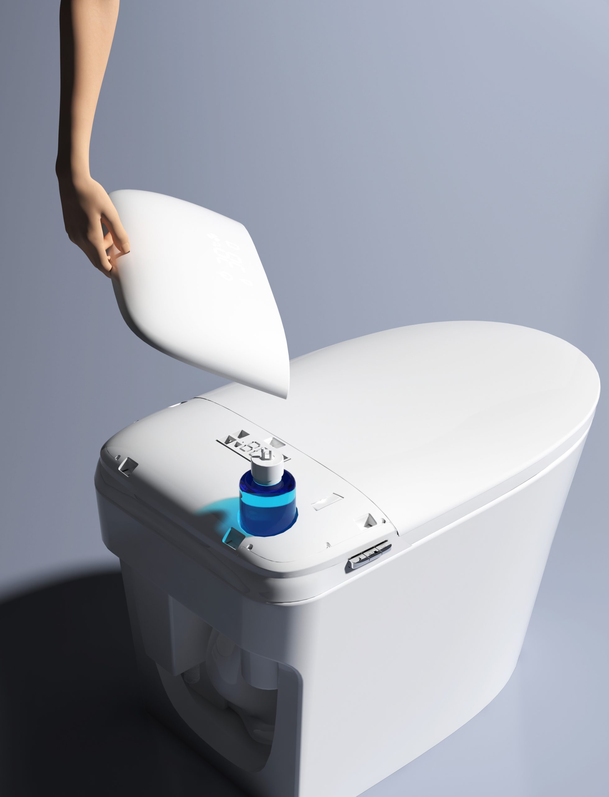 Interior Toilet Seat Smart Toilet Water Pressure Adjustable Effective Toilet Use With Free Space - 图片 8