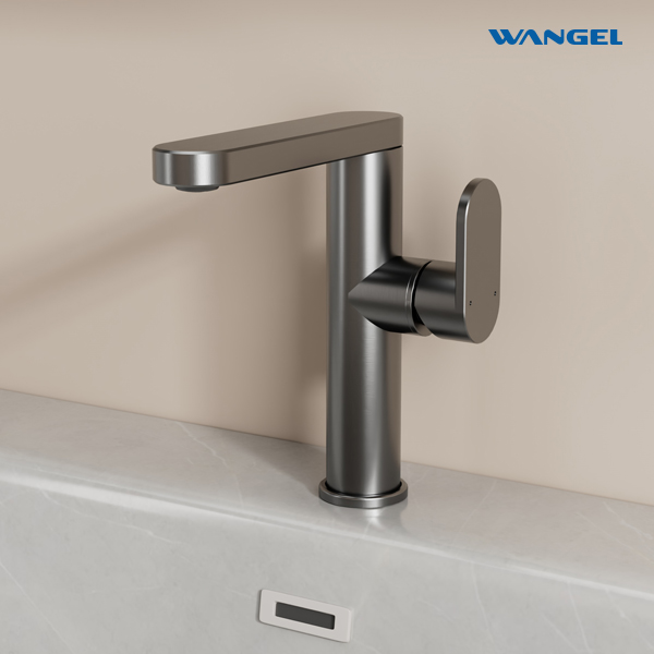 Modern Style Design Rotatable Handle Hot And Cold Space Aluminum Countertop-Mounted Installation Basin Faucet - 图片 11
