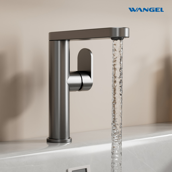 Modern Style Design Rotatable Handle Hot And Cold Space Aluminum Countertop-Mounted Installation Basin Faucet - 图片 12