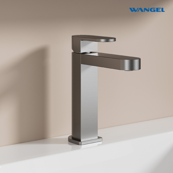 High Quality Modern Style Design Rotatable Handle Hot And Cold Space Aluminum Countertop-Mounted Installation Basin Faucet - 图片 13