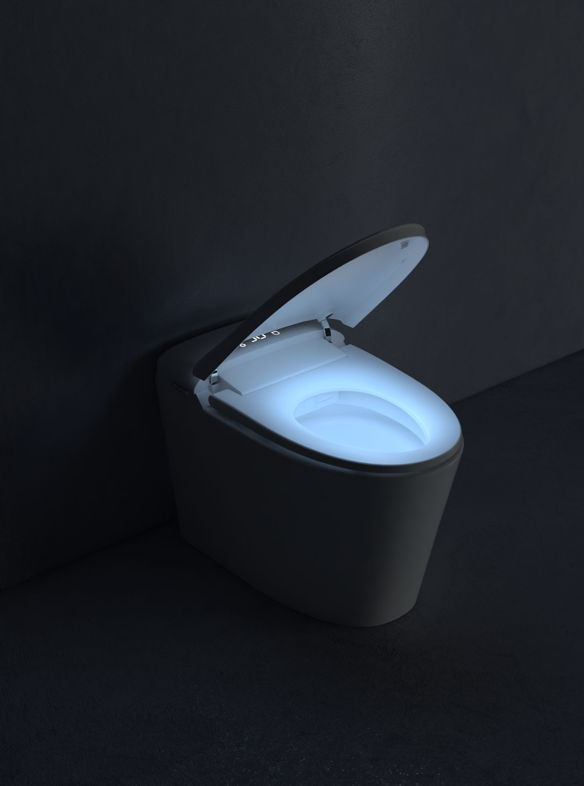 Interior Toilet Seat Smart Toilet Water Pressure Adjustable Effective Toilet Use With Free Space - 图片 11